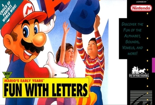 Mario's Early Years - Fun with Letters SNES