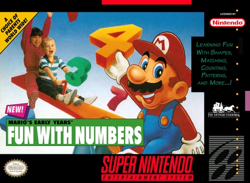 Mario's Early Years - Fun with Numbers SNES